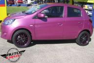 MITSUBISHI MIRAGE DRIFTA BLACK PIPED PINK